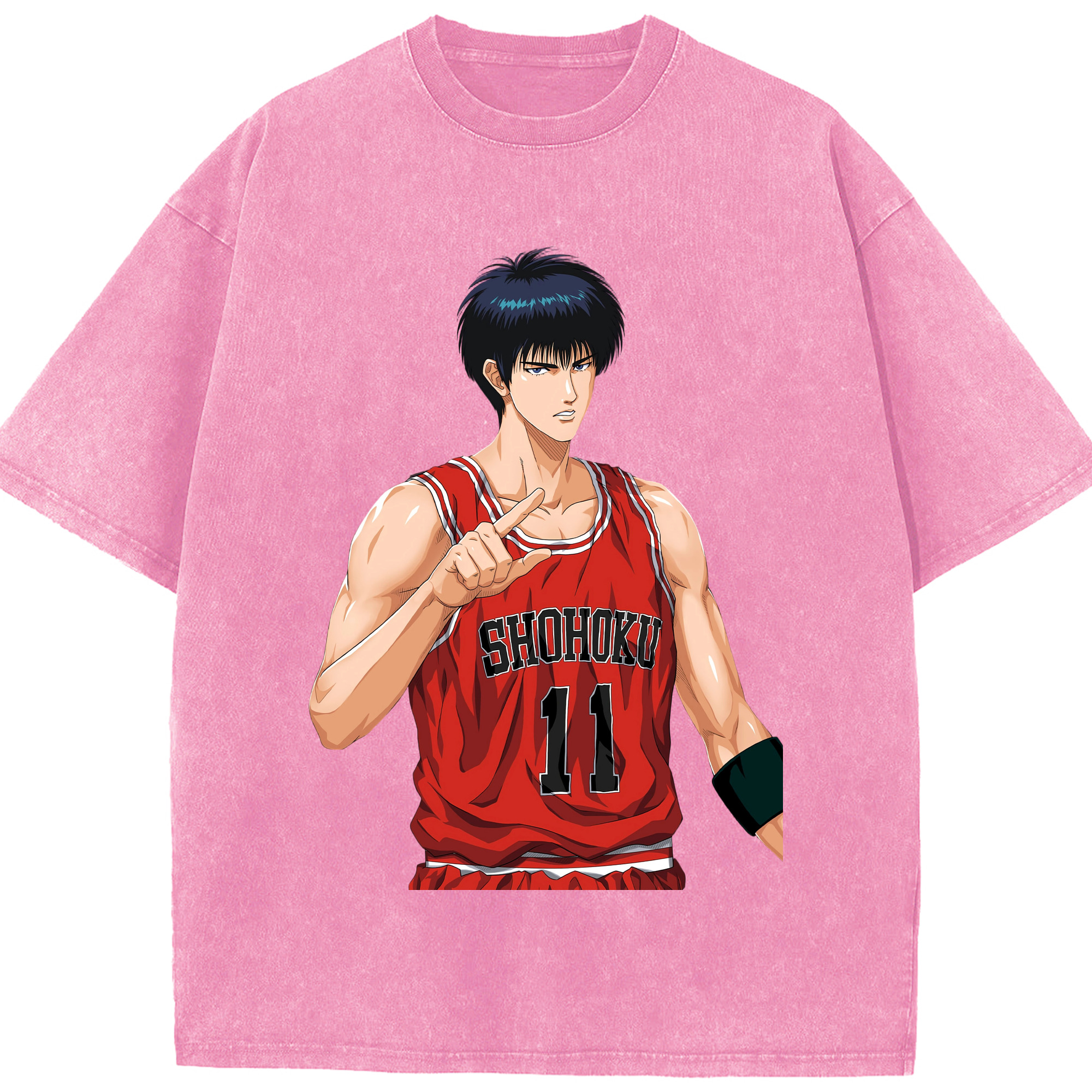 （画像用） SLAM DUNK／スラムダンク 綿100% ヴィンテージ風 半袖Tシャツ（フロントプリント）
